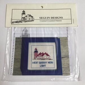 West Quoddy Head Lighthouse ME Seguin Designs Counted Cross Stitch PATTERN ONLY
